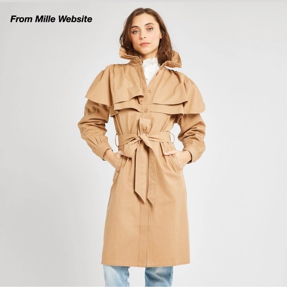 GUC: MILLE RENATA TRENCH IN ALMOND (XXS) - Picture 2 of 13